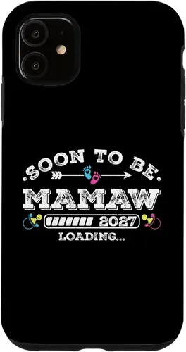 Vista 8 de Soon to Be Mamaw 2027 Loading for Pregnancy Announcement Case for iPhone XR