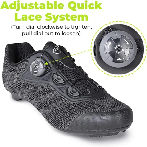 Vista 3 de Gavin Zapatos de ciclismo Pro Road, encaje rápido, compatibles con tacos de carretera de 3 pernos