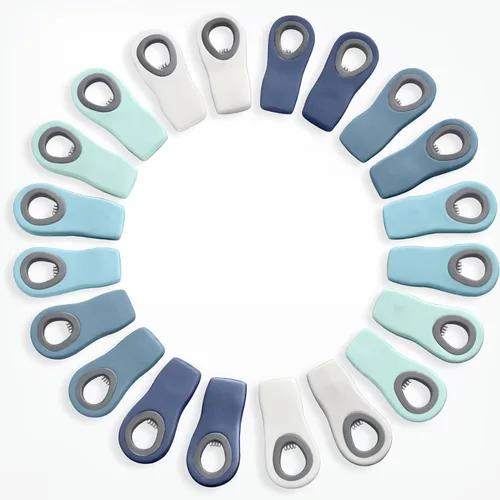Vista 25 de COOK WITH COLOR Clips para bolsas de chips con imán para almacenamiento de alimentos con agarre hermético para bolsas de pan, bolsas de aperitivos