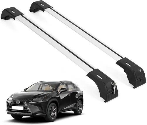 Vista 11 de ERKUL Barras Transversales de Techo para Mazda CX9 CX-9 2016-2023 Barras Transversales de Aluminio con Cierre Antirrobo para Techo Compatible