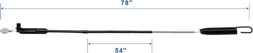 Vista 6 de Poagavgs Pro-Parts 133-8158 - Cable de freno de hoja con kit de soporte para Toro 30 pulgadas Timemaster 20199 20200 20975 20977 Reemplazo 133-8158
