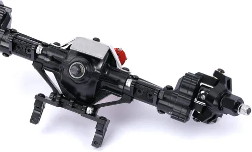 Vista 5 de RZXYL 1/10 Ejes Portal completos de aleación de aluminio para Axial SCX10 D90 RC Crawler Car Upgrades (negro)