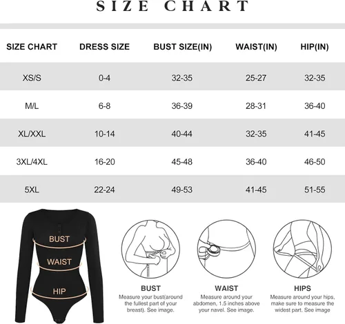 Vista 6 de Popilush Body sin costuras para mujer de manga larga con tanga y brasier integrado, ropa básica