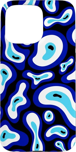 Vista 31 de Malvado de ojo turco Groovy Swirl patrón Good Vibes teléfono caso para iPhone 17