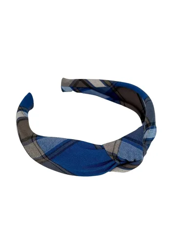 Vista 28 de Diadema anudada de 1.25 pulgadas, uniforme escolar, a cuadros, acolchada, con nudo en la parte superior, diadema de uniforme (cuadros 120)