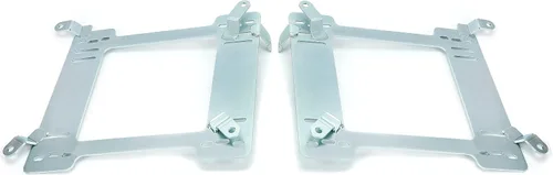 Vista 8 de Kojem Soporte de montaje de asiento de acero compatible con 1992-1999 BMW E36 Coupe Racing Seat Mount Rail (Plata)