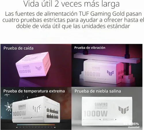 Vista 6 de ASUS TUF Gaming 1000W Oro Edición Blanca