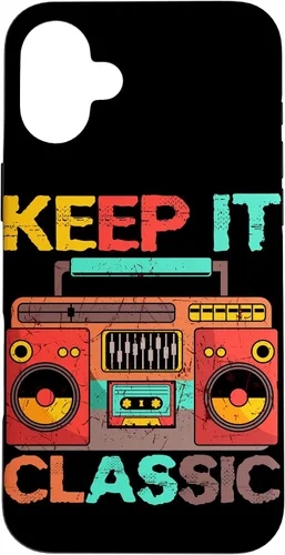 Vista 23 de Keep It Classic Radio 80s 90s Retro Vintage Cassette Player Funda para iPhone 17