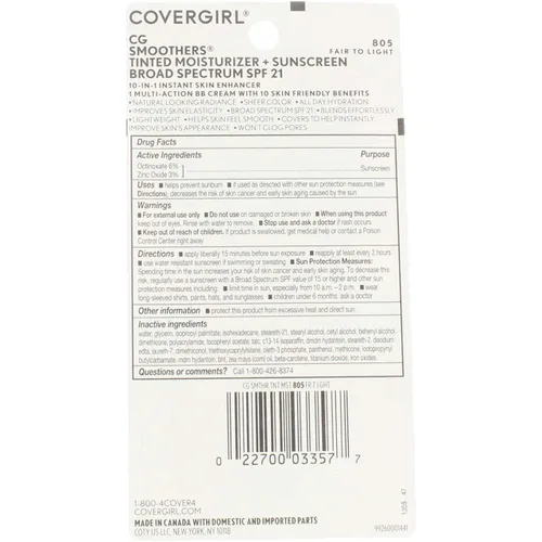 Vista 5 de Cover Girl 03357 805fairlt Covergirl Bb Crema