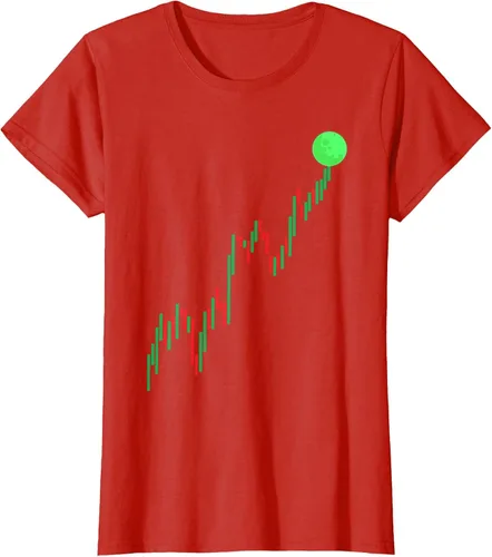 Vista 54 de Cute Stock Trading Design for Men Women Stock Market Trader T-Shirt Asphalt Grey