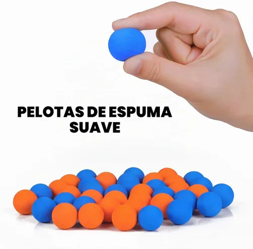 Vista 3 de DX DA XIN Bolas de espuma 40 piezas para pistola Air Popper Blaster - Recarga de balas juguetes, balas de repuesto de espuma, balas extra