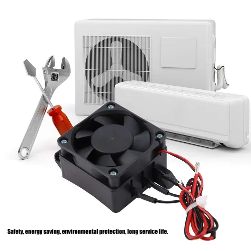 Vista 3 de Calentador de aire, ventilador de coche PTC de 12 V/24 V, 300 W/400 W, calentador de aire para automóviles PTC, temperatura constante, calefacción