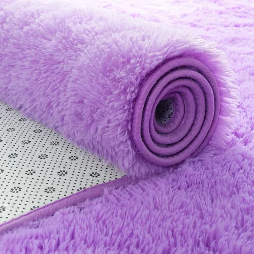 Vista 118 de Softlife Alfombra naranja para dormitorio, alfombra de felpa esponjosa para sala de estar para niñas, alfombra lanuda para niños, alfombra suave