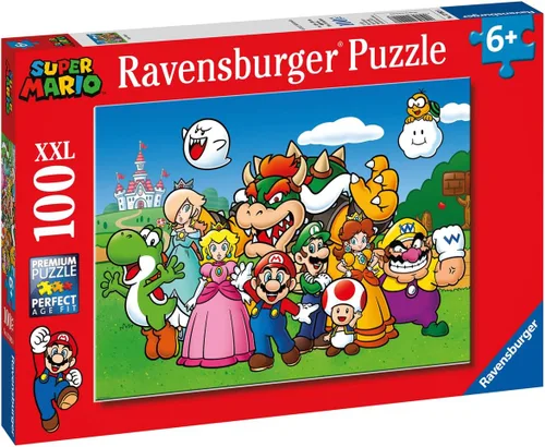 Vista 2 de Ravensburger Super Mario - Rompecabezas de 100 piezas para niños a partir de 6 años, piezas extra grandes