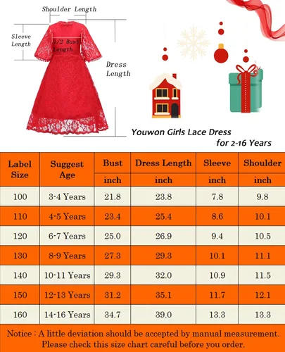 Vista 7 de Vestido de encaje para niñas con flores, vestido de fiesta de boda vintage, 2-6, 7-16