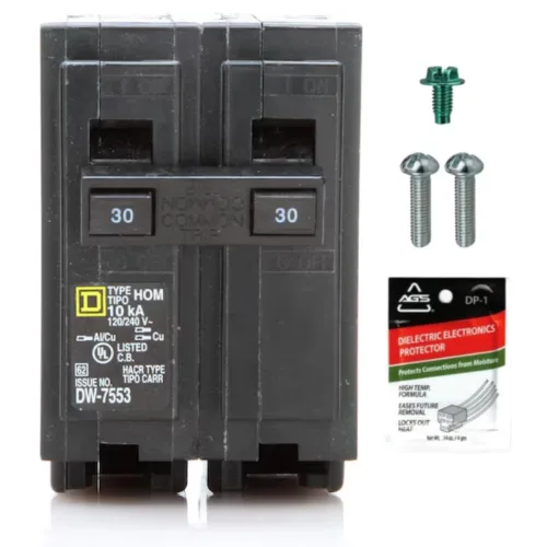 Vista 12 de Kit de disyuntor de doble polo cuadrado D HOM250 de 50