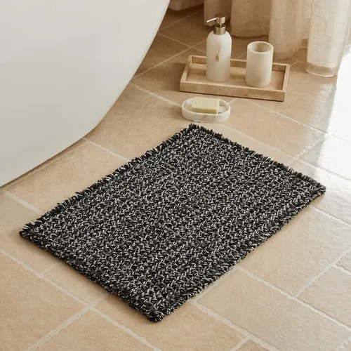 Vista 55 de Triohero Tapete de baño con diseño de gofre, tapete de baño pequeño y bohemio, antideslizante, lavable, ultra suave, súper absorbente, de secado