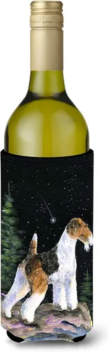 Vista 213 de Caroline's Treasures SS8447CC Starry Night English Bulldog - Enfriador para latas o botellas, lavable, funda plegable con aislamiento para bebidas