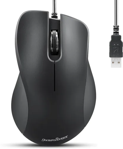 Vista 13 de Perixx PERIMICE-621W - Ratón inalámbrico con clic silencioso y diseño ergonómico - Compatible para PC de escritorio y portátil - Inalámbrico 2.4 GHz