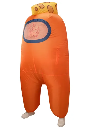 Vista 4 de Disfraz Inflable Bein Cheesy Among Us para Niños Multicolor