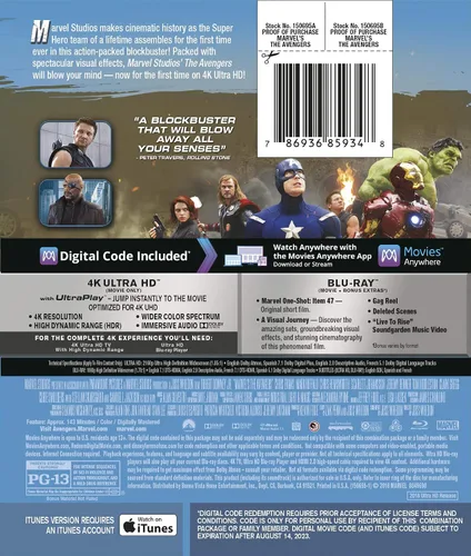 Vista 2 de MARVELS THE AVENGERS 4K UHD