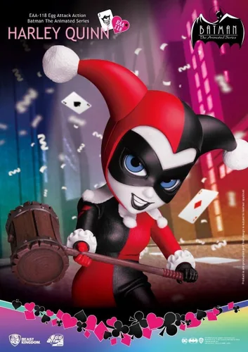 Vista 5 de Beast Kingdom Batman The Animated Series: Harley Quinn EAA-118 Egg Attack Figura de acción, multicolor
