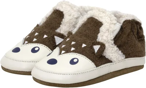 Vista 32 de Robeez Zapatos de cuna con suela suave antideslizantes para bebés varones y unisex, pantuflas mocasines para bebés y niños pequeños, 0-24 meses Lino