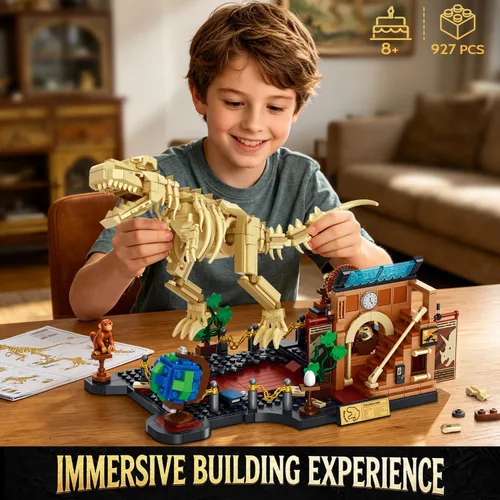 Vista 4 de INSOON Mechanical Dinosaur Fossil Building Set STEM Toy for Kids Boys 8-14+