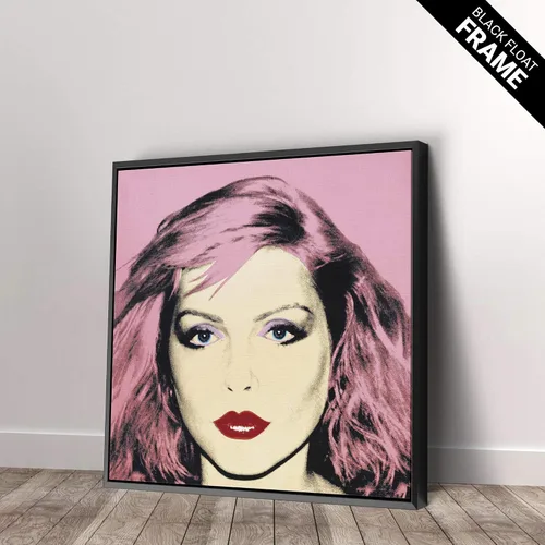 Vista 5 de Andy Warhol - Debbie Harry - Arte pop - Blondie - Arte de pared en lienzo para decoración del hogar (12 x 12 pulgadas envuelto en galería)