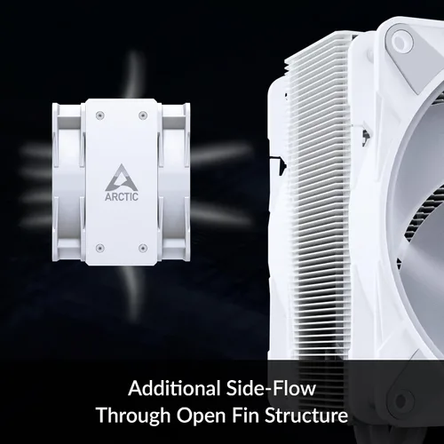 Vista 4 de ARCTIC Freezer 36 A-RGB - Single-Tower CPU Cooler with Push-Pull, Two Pressure-optimised 120 mm P Fans and ARGB Lighting, Fluid Dynamic Bearing