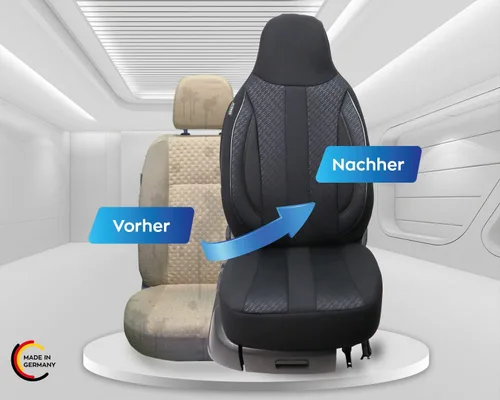 Vista 4 de BREMER SITZBEZÜGE Seat Covers for Mercedes GLA X156 MD504 MD504 - Black