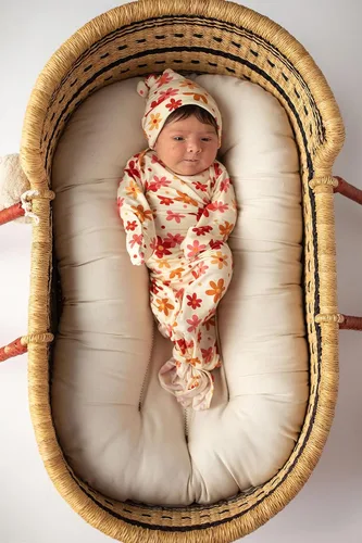 Vista 71 de Three Little Tots Vestido de corbata anudada para bebé recién nacido - Bebé