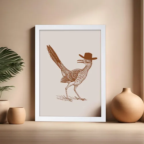 Vista 145 de Poster Master Póster de You've Yeed Your Last Haw - Impresión retro de vaquero marrón - Arte occidental - Arte moderno - Arte del salvaje oeste