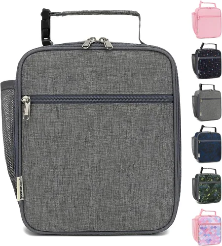Vista 26 de GYEUKHAM Bolsa de Almuerzo Aislada para Mujeres, Niñas, Adolescentes, Bolsa de Almuerzo para Niños Grande con Aislamiento, Grande, Reutilizable