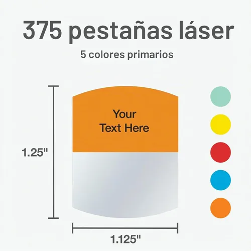 Vista 2 de Pestañas de índice láser imprimibles Redi-Tag, Variados