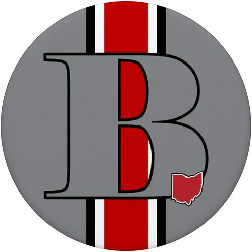 Vista 3 de State of Ohio Letra B PopSockets PopGrip: Agarre intercambiable para teléfonos y tabletas