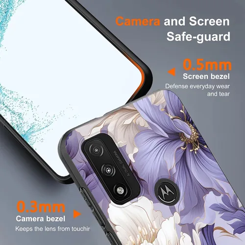 Vista 4 de Funda para Moto G Play 2023, Moto G Pure, TPU delgada de goma de silicona flexible, funda protectora suave para Motorola Moto G Play 2023 / Moto G