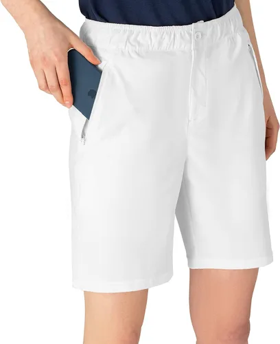 Vista 7 de Pantalones cortos de trabajo de golf para mujer, de secado rápido, para senderismo, pesca, correr, 5 bolsillos