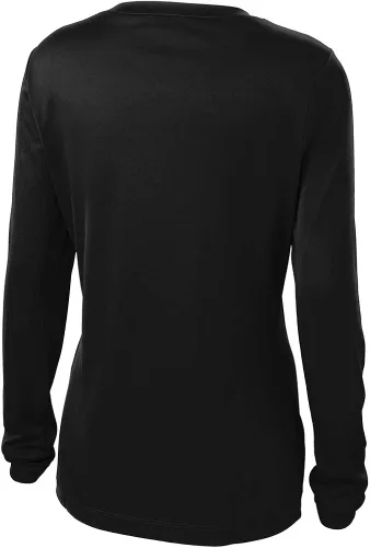 Vista 2 de dri-equip Señoras manga larga La Humedad Athletic Camisas Tallas XS-4X L