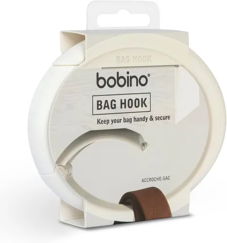 Vista 6 de Bobino Gancho para bolsa, Crema, Correa de equipaje