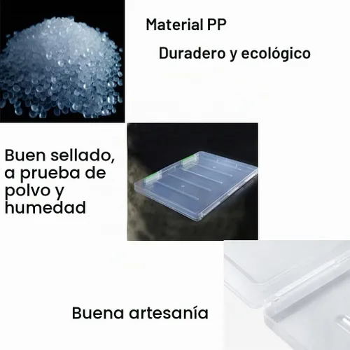 Vista 5 de Lemical PP resistente archivador impermeable transparente A4 archivo portátil caso proyecto caja de almacenamiento de plástico duradero doble Negro