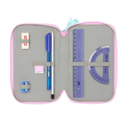 Vista 7 de Plumier Triple Frozen Cool days Violeta Azul cielo 12,5 x 19,5 x 5,5 cm 36 Piezas