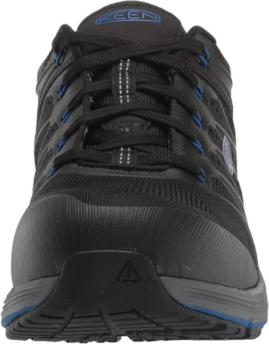 Vista 2 de KEEN Utility Zapatillas de trabajo industriales Vista Energy de baja altura con punta compuesta para hombre, negro, azul (Nautical BlueBlack), 10
