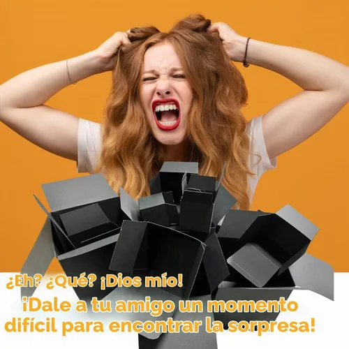 Vista 3 de Jsuslife Caja de regalo para bromas, set de 13 cajas sorpresa anidadas y apilables para bromas, ideal para cumpleaños, bodas, aniversarios