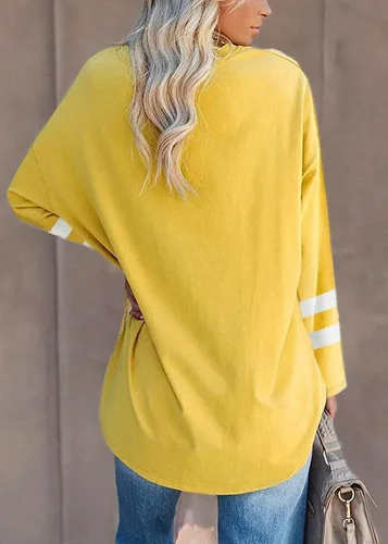 Vista 115 de Fisoew Camisetas de manga larga para mujer, holgadas, casuales, con cuello redondo, blusa suave