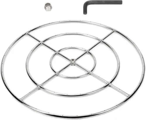 Vista 11 de Stanbroil 12 Inch Round Fire Pit Burner Ring for Natural Gas & Propane