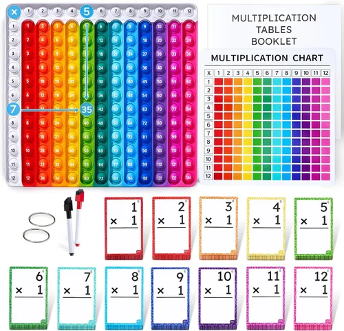 Vista 10 de JoyCat Tarjetas Didácticas de Suma + Gráfico, 78 Tarjetas Perforadas para Niños de Pre K, 1º, 2º, 3er Grado, Herramientas de Aprendizaje