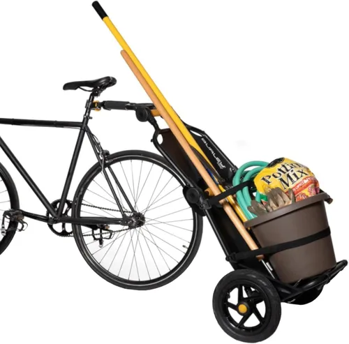Vista 8 de Travoy, remolque plegable compacto para bicicleta de carga