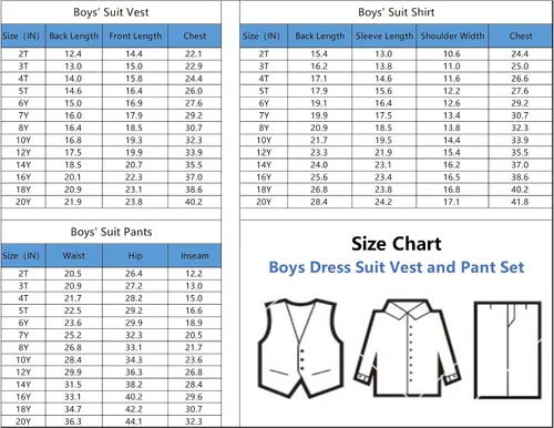 Vista 3 de Traje formal de esmoquin de boda para niños y adolescentes, conjunto de chaleco y pantalones