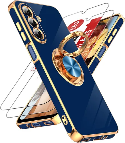 Vista 52 de LeYi Funda para iPhone XR: con Protector de Pantalla de Vidrio Templado [Paquete de 2] Soporte de Anillo Giratorio de 360°, Soporte Magnético